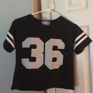 Casual jersey styled shirt.